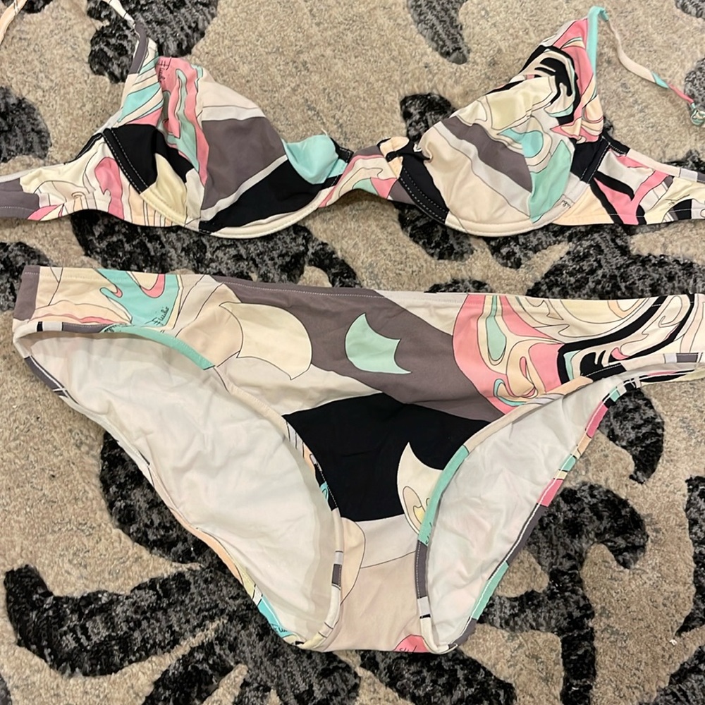 Emilio Pucci swimwear underwire bikini size 46